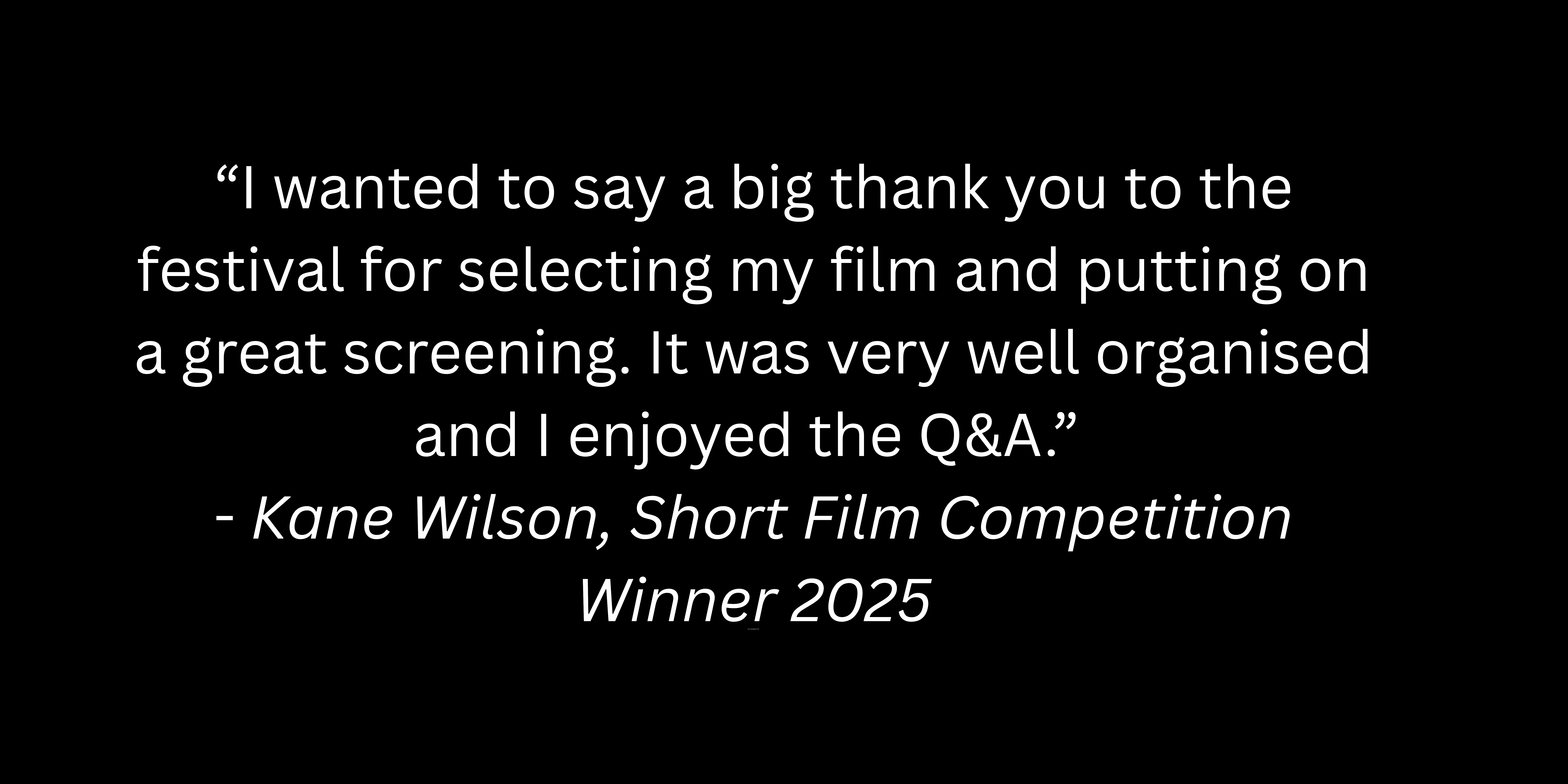 “Thank You For All You Did To Bring Film To Stratford This Past Weekend. It Was A Colossal Undertaking Which Brought A Lot Of Pleasure And Interest To Those Who Were Able To Attend. And, It Was Al (5)