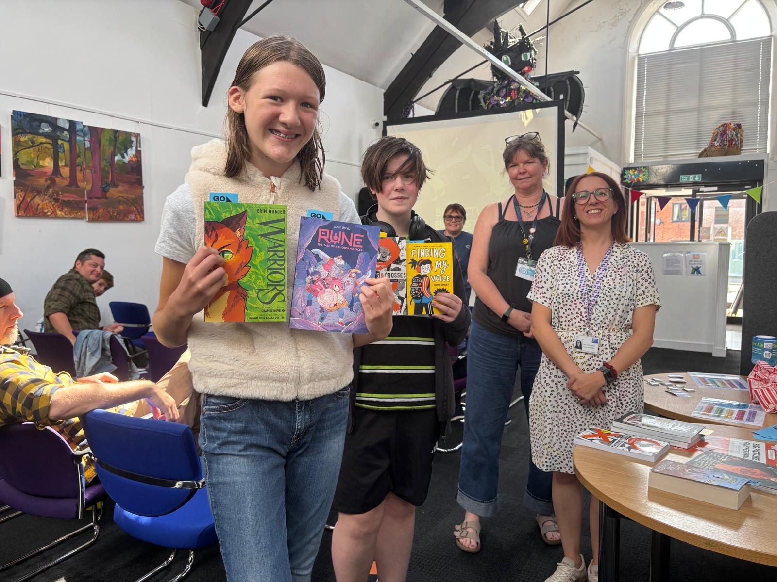 BPFF26 Animated Book Cover Prize Winners With Sarah Cowley Catchpole At SYC And Emma Ritson From NLT