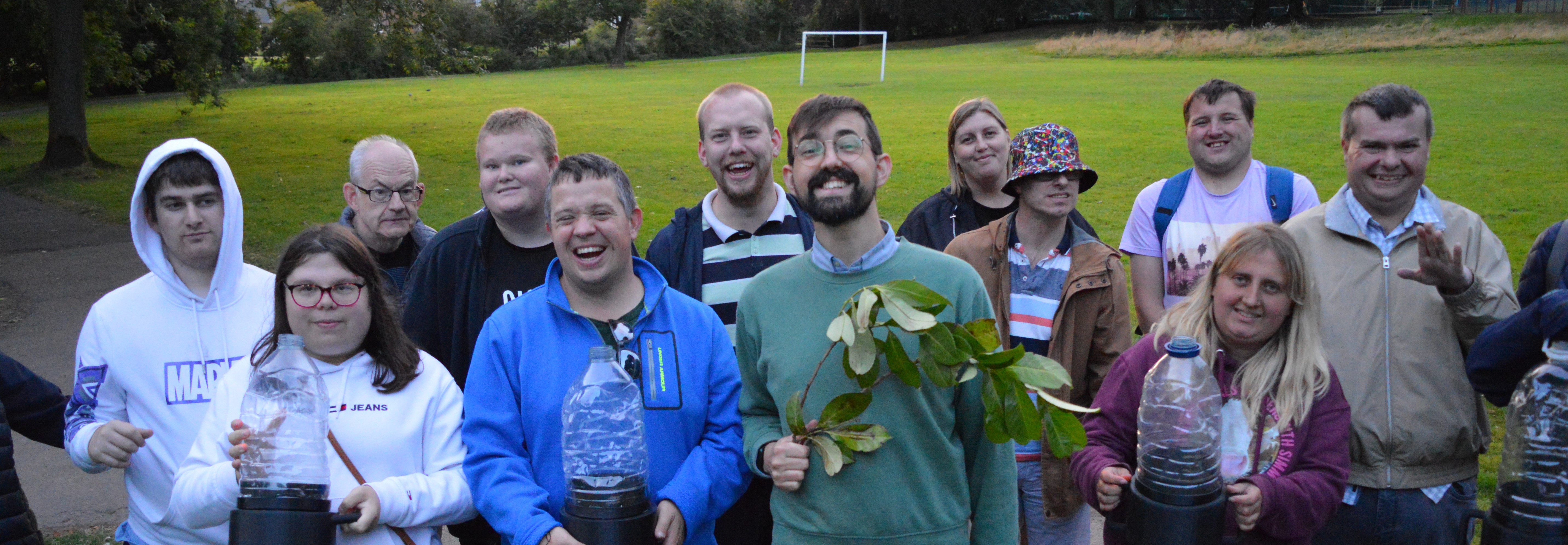 Artist Tom Peel (Centre) With A Group Of Participants After A Walk Copy