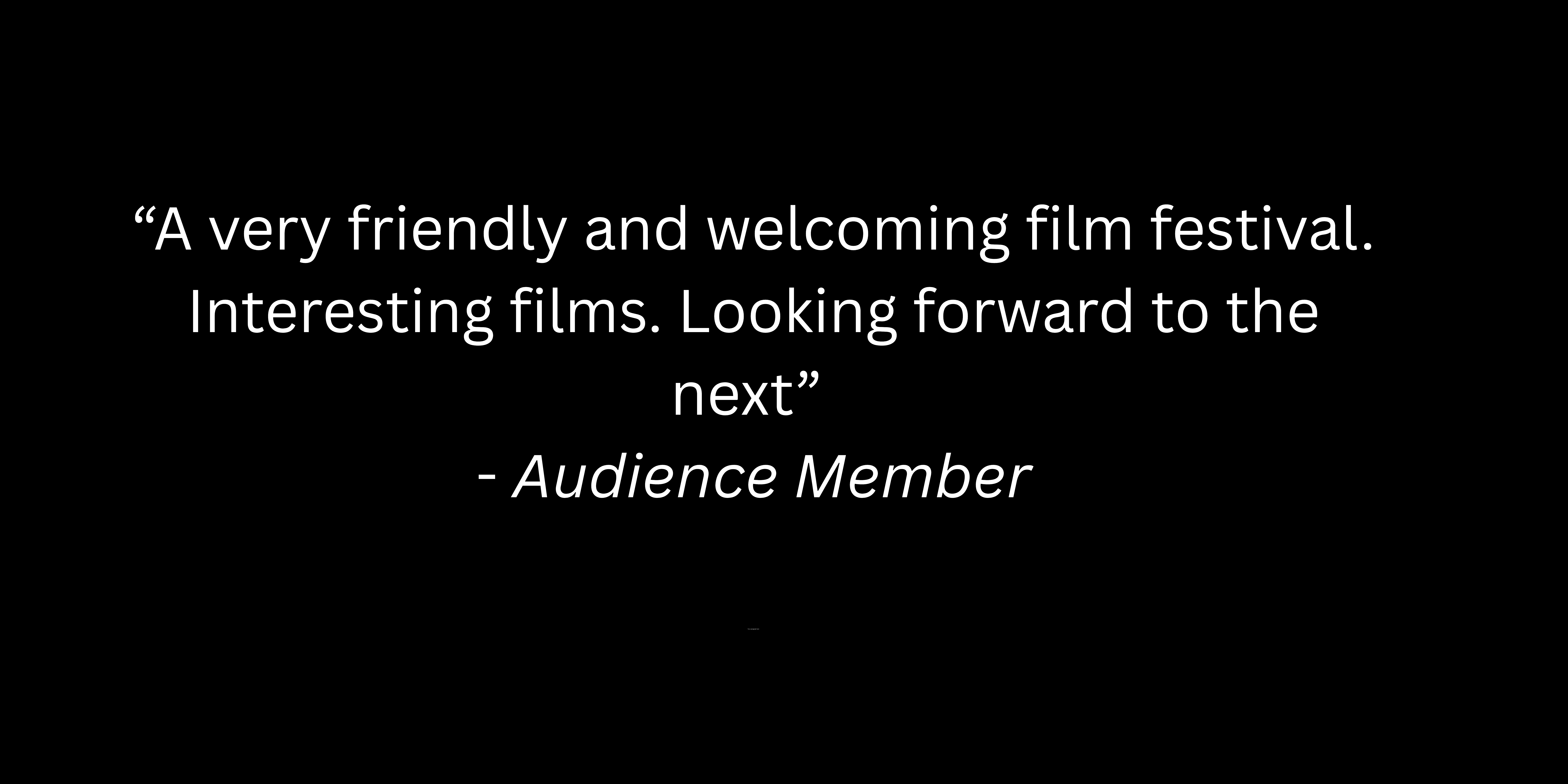 “Thank You For All You Did To Bring Film To Stratford This Past Weekend. It Was A Colossal Undertaking Which Brought A Lot Of Pleasure And Interest To Those Who Were Able To Attend. And, It Was Al (3)